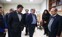 بازدید رئیس دانشگاه و هیئت همراه از دانشکده توانبخشی و افتتاح دو پروژه‌ عمرانی  
